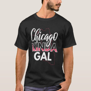 T-shirt Ciel de fille de Chicago Pride Design