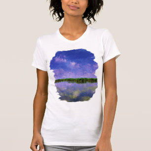 T-shirt Ciel d'été bleu et eau