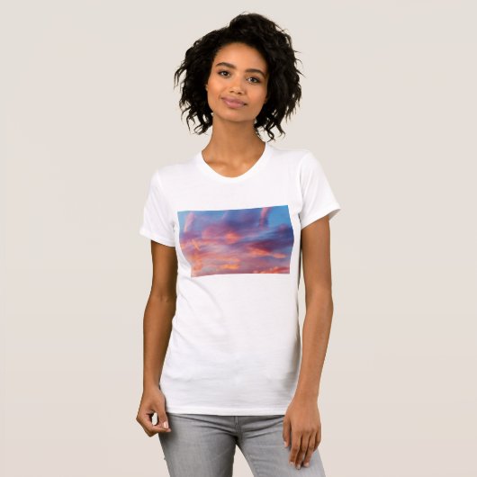T-shirt ciel flirtant (Devant entier)