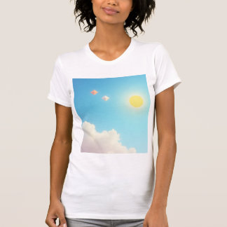 T-shirt Ciel lumineux avec diamants volants