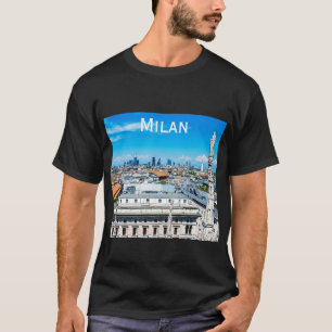 T-shirt Ciel Milan en Italie