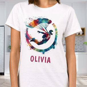 T-shirt Ciel plongeur aquarelle coloré personnalisé