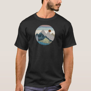 T-shirt Ciel rayé de montagne