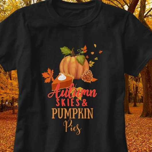 T-shirt Ciels d'automne et Citrouilles