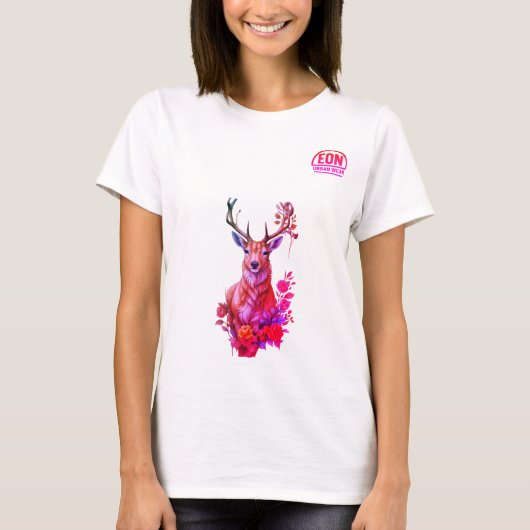 T-SHIRT CIERVO ENTRE HOJAS (Devant)