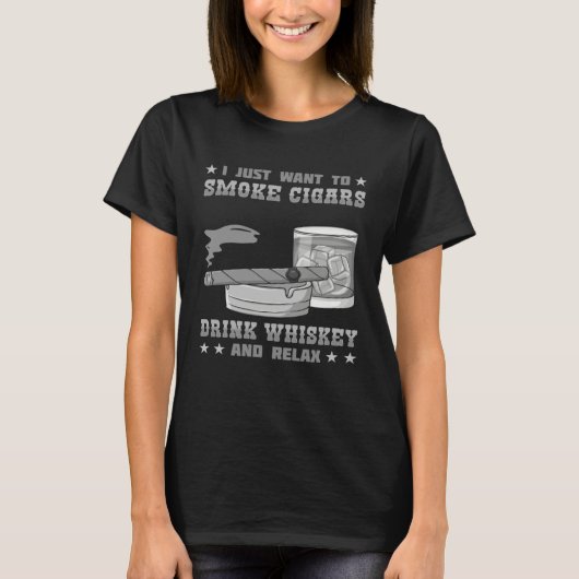 T-shirt Cigar Smoker Smoking Quotes   1 (Devant)