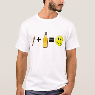 T-shirt Cigare + Bière = bonheur