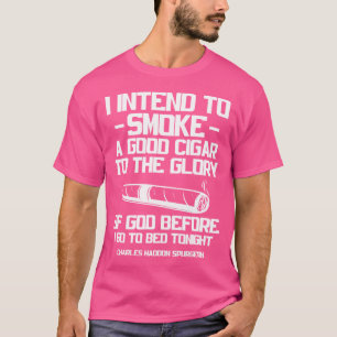 T-shirt Cigares Cigarettes Fumeur Je vais fumer un bon