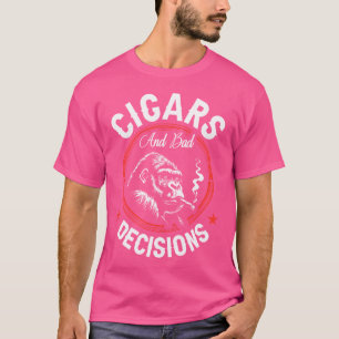 T-shirt Cigares Et Mauvaises Décisions Petit Noir