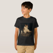 T-shirt Cigarette Kitten Drôle Fumer Mème Chat Stud (Devant entier)