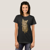 T-shirt Cigarette Kitten Drôle Fumer Mème Chat Stud Cervea (Devant entier)
