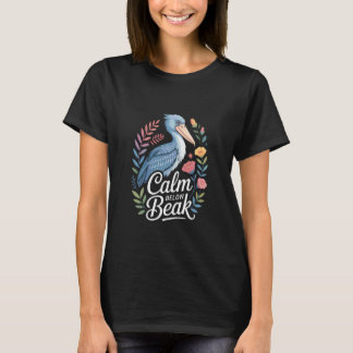 T-shirt Cigogne Bécasseau Scène de Nature Calme Oiseau Sau