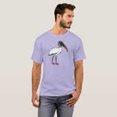 T-shirt Cigogne en bois de Birdorable (Devant entier)
