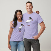 T-shirt Cigogne en bois de Birdorable (Unisexe)