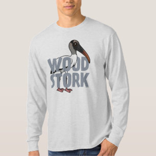 T-shirt Cigogne en bois enorme