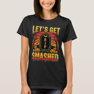 T-shirt Cimetière de citrouilles Halloween dévasté