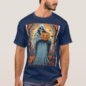 T-shirt cimetière sombre et atmosphérique, avec un plan fa (Devant)