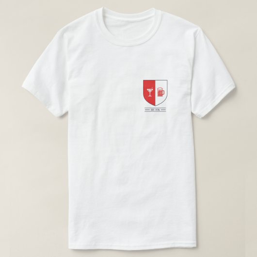T-shirt Cimier de boue minimaliste (Design devant)