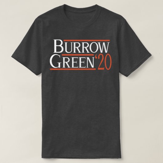 T-shirt Cincinnati Burrow Green (Design devant)