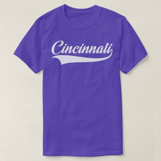 T-shirt Cincinnati Hometown Pride OH Throwback Design C (Design devant)