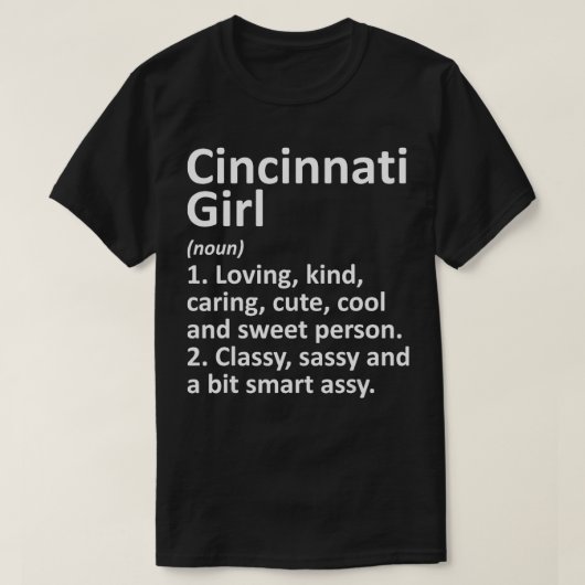 T-shirt CINCINNATI L OH OHIO Funny City Accueil Racines Ca (Design devant)