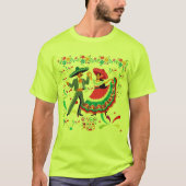 T-shirt Cinco colorwave vert clair (Devant)