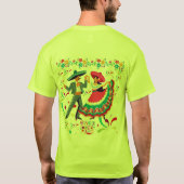 T-shirt Cinco colorwave vert clair (Dos)