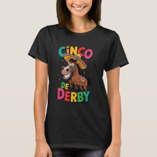 T-shirt Cinco de Derby Drôle de course de chevaux Derby de