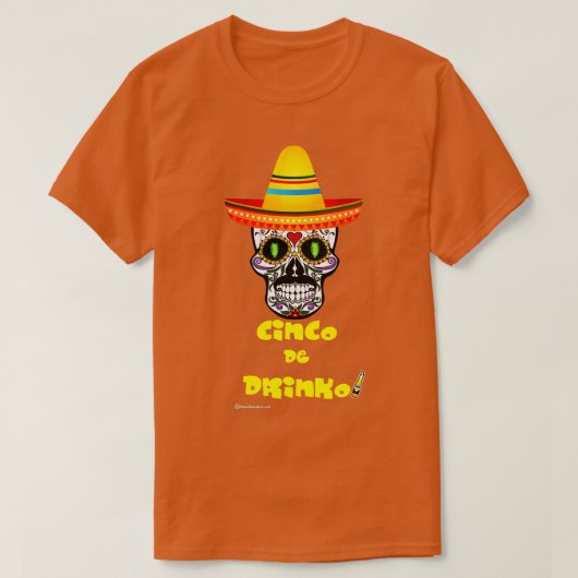 T-shirt Cinco De Drinko (3) (Design devant)
