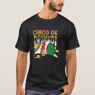 T-shirt Cinco De Drinko Hommes Femmes Fête de mai