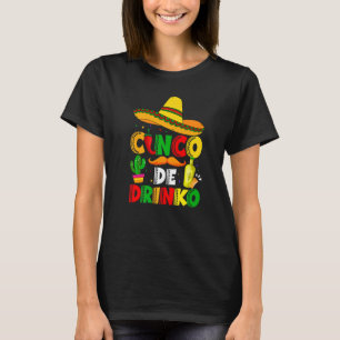 T-shirt Cinco de Drinko Margarita Sombrero Mexican Cinco D