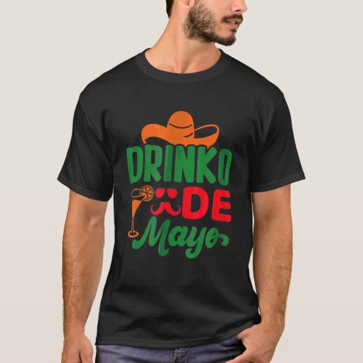 T-shirt Cinco De Drinko Mexicain Cinco De Mayo Boire Sq (Devant)