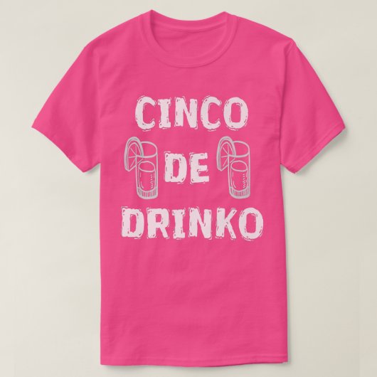 T-shirt Cinco De Drinko Tequila Party Liquor Beach Pool Tr (Design devant)