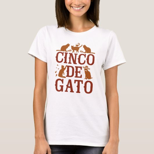 T-shirt Cinco De Gato (Devant)