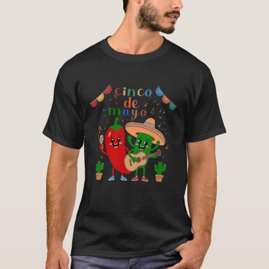 T-shirt cinco de mayo (Devant)