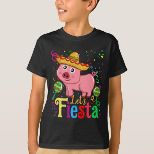 T-shirt Cinco De Mayo 2025 Chemise Drôle Cochon Mexicain F