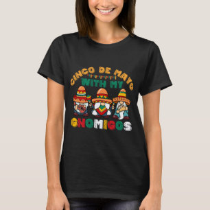 T-shirt Cinco De Mayo Avec Mes Gnomigos Mexico Gnomes