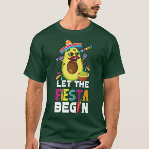 T-shirt Cinco De Mayo Avocado Guacamole SombreroT-Shirt