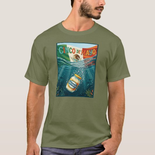 T-shirt Cinco De Mayo Blague de Mayo (Devant)