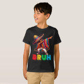 T-shirt Cinco De Mayo Bruh Dabbing Mexicain Garçon Poncho (Devant entier)