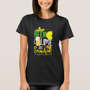 T-shirt Cinco De Mayo Bunny Apporte La Bière Lime Guitare