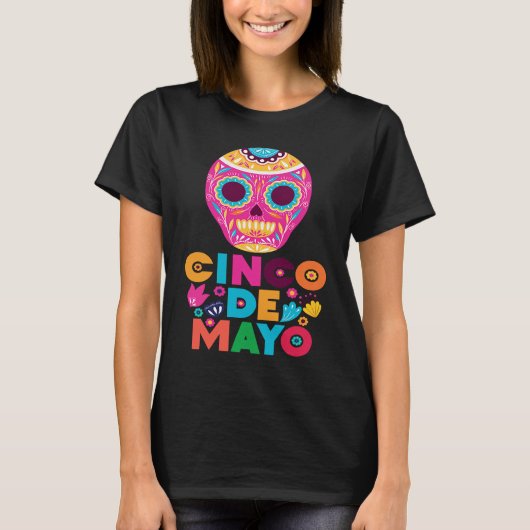T-shirt Cinco De Mayo Burritos  Mexico Tacos and Avocado   (Devant)