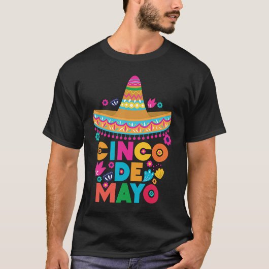 T-shirt Cinco De Mayo Burritos  Mexico Tacos and Avocado   (Devant)