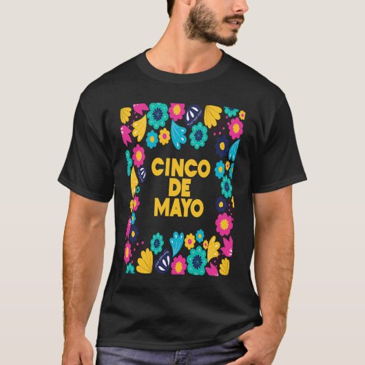 T-shirt Cinco De Mayo Burritos Mexico Tacos and Avocado (Devant)