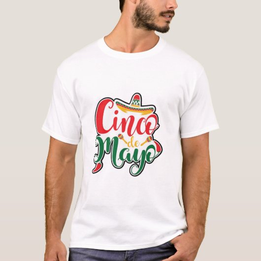 T-shirt Cinco de mayo cactus - Cinco De Mayo (Devant)