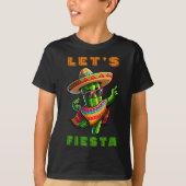 T-shirt Cinco De Mayo Cactus Mexicain Poncho Sombrero Casq (Devant)