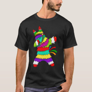 T-shirt Cinco De Mayo Dabbing Donkey Pinata Mexico Party L