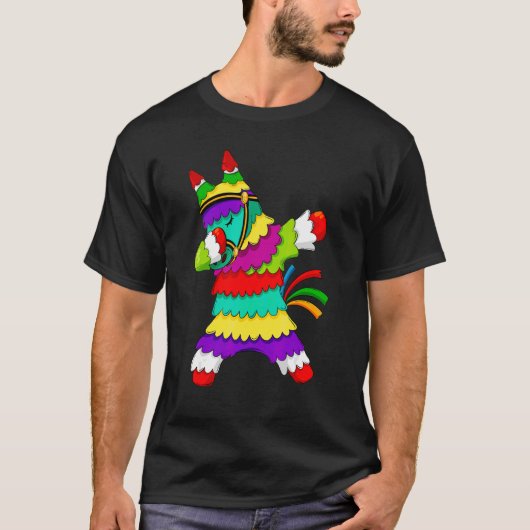 T-shirt Cinco De Mayo Dabbing Donkey Pinata Mexico Party L (Devant)