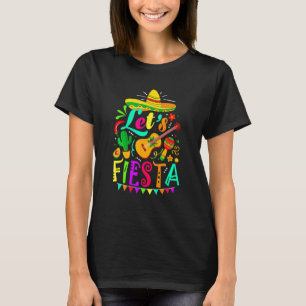 T-shirt Cinco De Mayo Femmes Hommes Guitare Mexicaine Cact