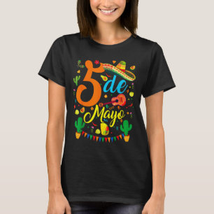 T-shirt Cinco De Mayo Fête Mexicaine Drôle De Parti 5 De M